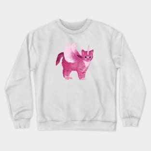 Pink Fairy Kitty Crewneck Sweatshirt